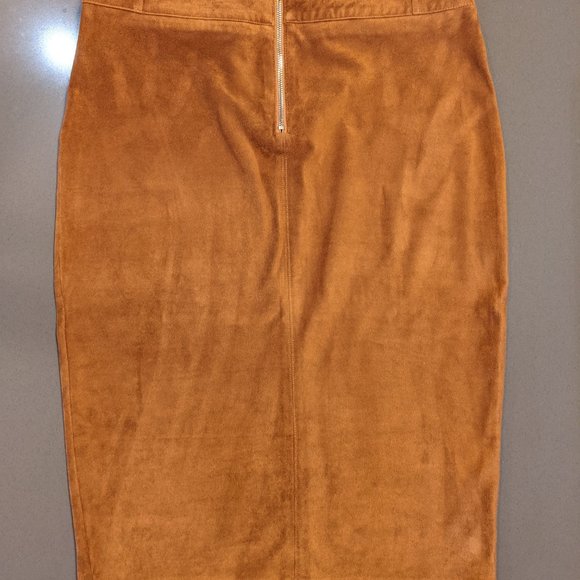 River Island Suedette Pocket Detail Pencil Skirt - Picture 4 of 6